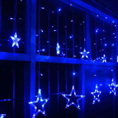 Cortina Luz Led Estrellas X3 Mt Navidad