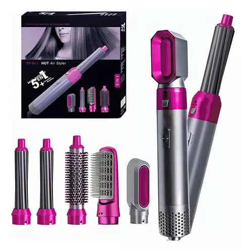 Set PREMIUM Cepillo Secador Hot Air Styler 5 En 1. Obsequio: Maquina Masajeador Facial