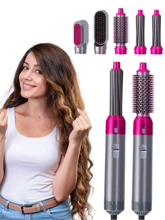 Set PREMIUM Cepillo Secador Hot Air Styler 5 En 1. Obsequio: Maquina Masajeador Facial